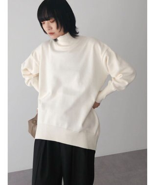 Green Parks もちやわ　モックネックプルオーバー Off White