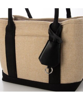 UNBILLION カシュカシュ cachechche / メルトン風パーテーショントート ベージュミックス