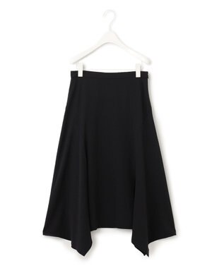 ICB 【洗える】 スモールパターンプリント  スカート ブラック系