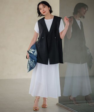 23区 【新色追加/VERY5月号掲載】レーヨンポリエステルストレッチ プルオーバー ニット ホワイト系