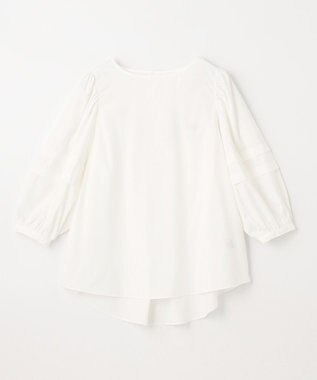 ANY 【UVカット/抗菌防臭/吸水速乾】エニィファンクション袖タックブラウス オフ