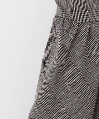 ANY KIDS チェックジャンパースカート チャコールチェック