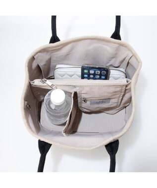 UNBILLION カシュカシュ cachechche / メルトン風パーテーショントート ベージュミックス