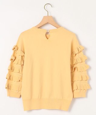 組曲 S 【WEB限定カラーあり】MINA 袖フリルニットプルオーバー イエロー系9