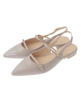 YECCA VECCA バックストラップメリージェーンパンプス Black