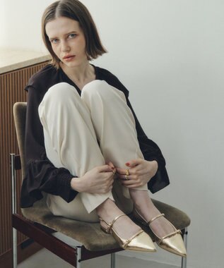 YECCA VECCA バックストラップメリージェーンパンプス Black