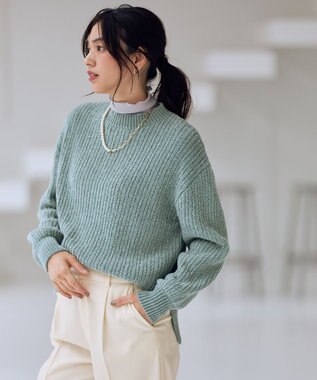 ANY レーシーモールニット ミント