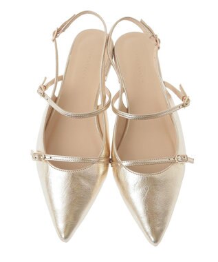 YECCA VECCA バックストラップメリージェーンパンプス Black