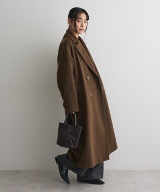 CRAFT STANDARD BOUTIQUE ウールライクロングコート Brown