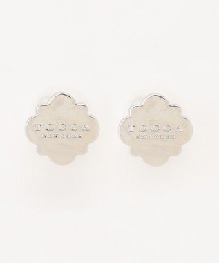 TOCCA LOGO CLOVER STUD PIERCED EARRINGS ピアス シルバー系