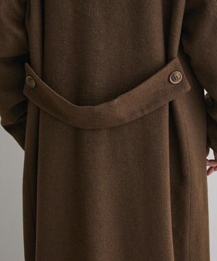 CRAFT STANDARD BOUTIQUE ウールライクロングコート Brown