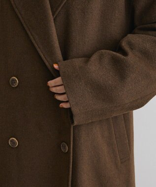 CRAFT STANDARD BOUTIQUE ウールライクロングコート Brown