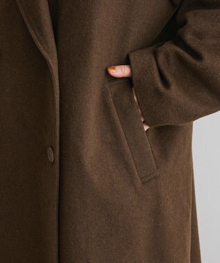 CRAFT STANDARD BOUTIQUE ウールライクロングコート Brown