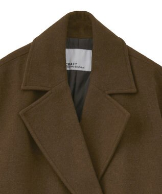 CRAFT STANDARD BOUTIQUE ウールライクロングコート Brown