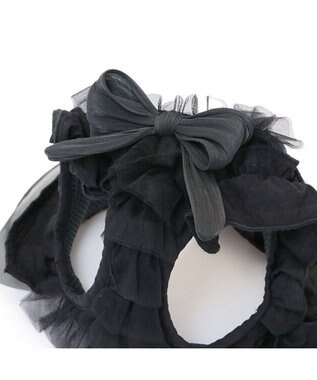 PET PARADISE cherircouture フリフリハーネス 《ブラック》 小型犬 Ｓ ブラック