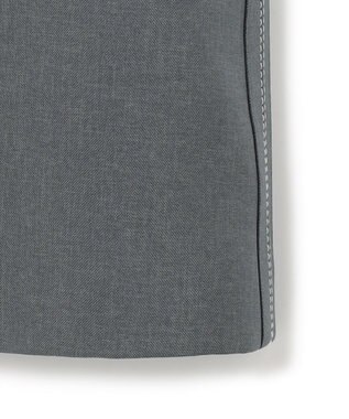 ICB L 【WEB＆一部店舗限定】 SerikaWorsted ノーカラーロングジレ ミディアムグレー