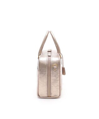 A.D.M.J. 【牛革】イタリアンレザークラックメタル2WAYボストンL プラチナ