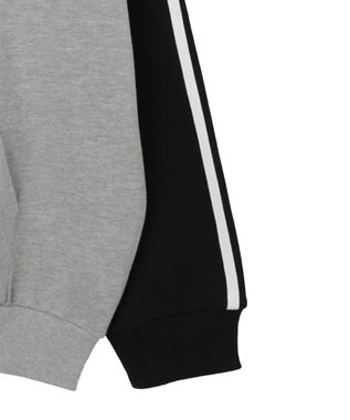 WEGO 【ユニセックス着用ITEM】ラグラングラフィックZIPパーカー ブラック