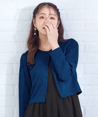 Tiaclasse 【洗える】前開きポンチボレロ ターコイズ