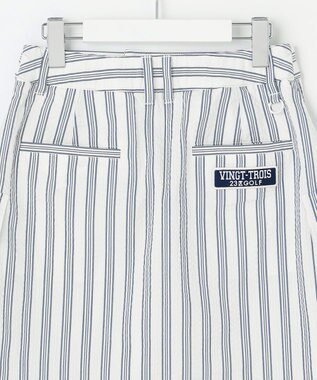 23区GOLF 【WOMEN】【ストレッチ】サッカープリント スカート ホワイト系1