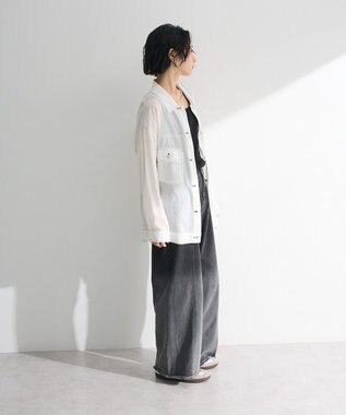 Green Parks ・ＥＬＥＮＣＡＲＥ　ＤＵＥ　カラーステッチシアーＧジャン Off White