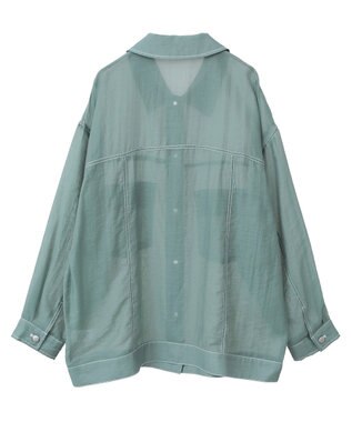 Green Parks ・ＥＬＥＮＣＡＲＥ　ＤＵＥ　カラーステッチシアーＧジャン Green