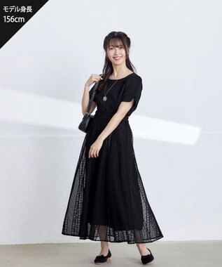 Tiaclasse ラインレーススカート ブラック