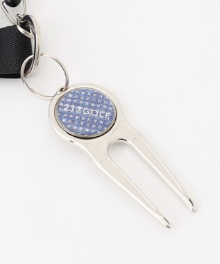 23区GOLF 【UNISEX】オリジナルギンガムチェック ボールクリーナー スカイブルー系3