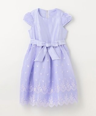 ANY KIDS バックサテンシャンタン ドレス サックスブルー