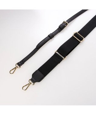 UNBILLION カシュカシュ cachecache / 柄アソートジャガード三つ口ショルダーバッグ ブラックミックス