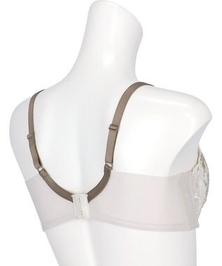 WACOAL ブラジャー 【ハグするブラ】 体温を感知してカラダになじむ 脇高設計 小さく見せる Hカップまで対応 大きいサイズ レディース フルカップ BXB318 /ワコール アイボリー