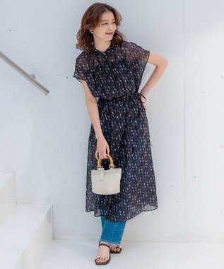 23区 バンブーハンドル ミニ ショルダーバッグ アイボリー系