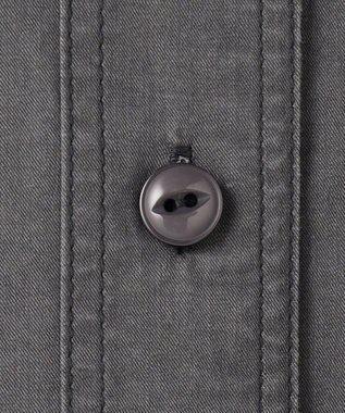 J.PRESS YORK STREET 【WOMEN】ソフトコットン オーバー シャツ グレー系