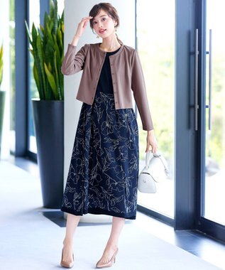 Tiaclasse 【洗える】前開きポンチボレロ モカ