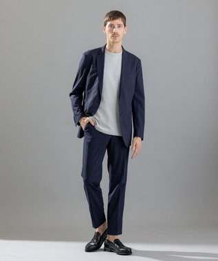 JOSEPH HOMME スビンギザカノコ　クルーネック ライトグレー系