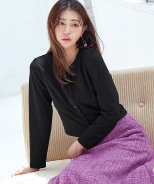 Tiaclasse 【洗える】前開きポンチボレロ ブラック