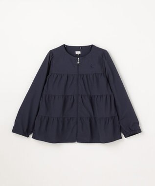 組曲 KIDS 【150-170㎝】 撥水ティアードマウンパ ネイビー