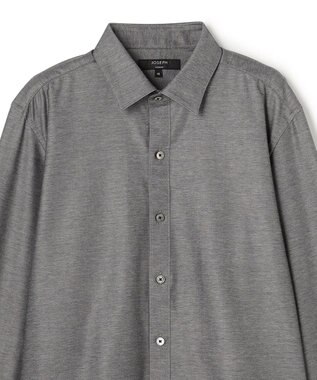 JOSEPH HOMME 新素材【ストレッチ】コンフォートクリアジャージー　長袖レギュラーカラーシャツ グレー系