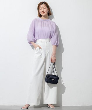 23区 【Oggi3月号掲載】デニム キルティング ショルダーバッグ ネイビー系