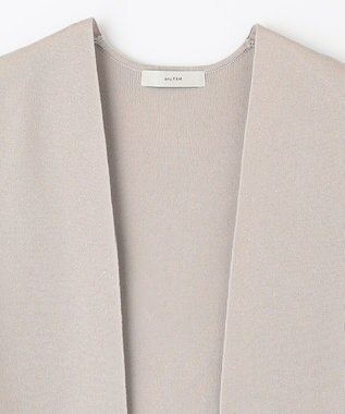 ANY L 【洗濯機可能】スタイルアップ ニットジレ サンドベージュ