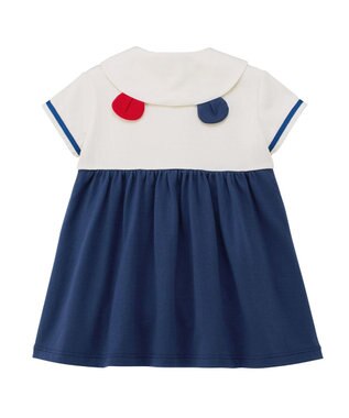 MIKI HOUSE HOT BISCUITS セーラーカラー ワンピース セット【BOX付き】 白