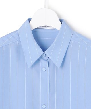 ICB 【WEB＆一部店舗限定】PreshrunkCupraStripe シャツ サックスストライプ