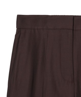 JOSEPH ソフトコットンシルク　ワイドトラウザーズ Ebony