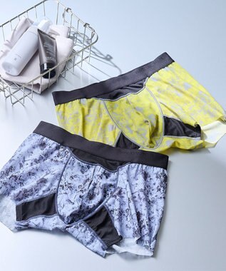 WACOAL MEN WACOAL MEN 【ダブルエアスルーパンツ】 ボクサーパンツ 風が通ってムレ軽減。 フロント快適グラマラス フリーなカッティング(裾部分) 前閉じ 下着 メンズ WT3323 /ワコールメン イエロー