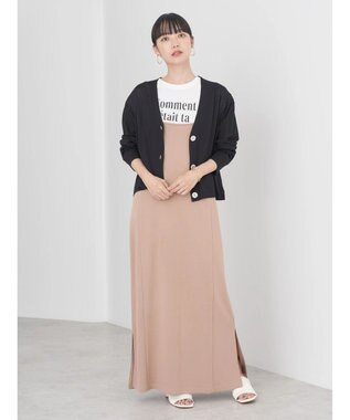 earth music&ecology ポンチＩラインキャミワンピース Beige