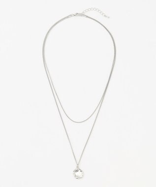 ANY ２連メタルモチーフネックレス シルバー