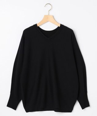 組曲 S 【前後着用可】ニューシックニットＶネック プルオーバー ブラック系