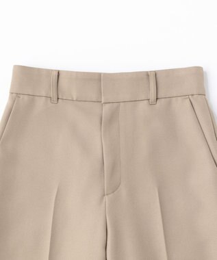 UNFILO ウールライクツイル ワイドパンツ ベージュ