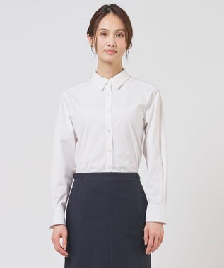 【WEB限定カラーあり・2way】エステネージュ TYPEWRITER STRIPE シャツ