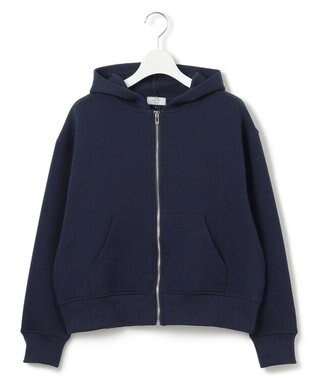 J.PRESS YORK STREET 【WOMEN】ダンボールジャージ パーカー ネイビー系